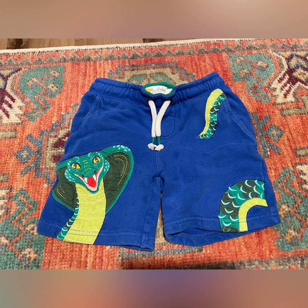 Mini Boden Boys’ Blue Cobra Shorts